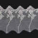 60mm Ivory Flower Pattern Embroidery Lace
